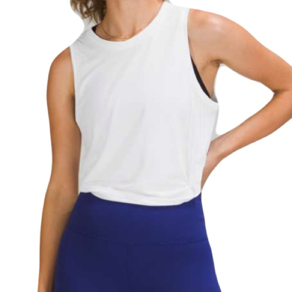 Lululemon Train to Be Tank Top White Fits Like Med